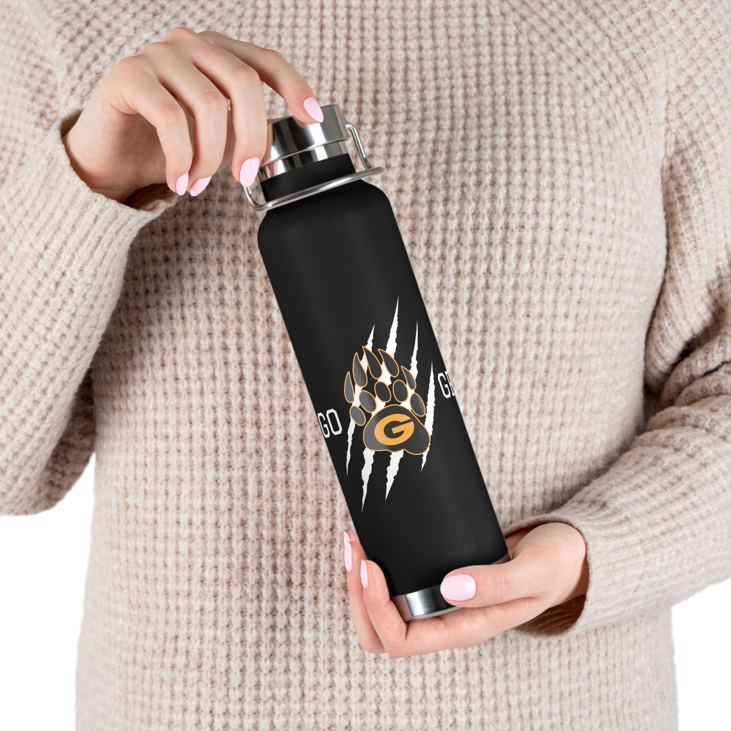 GRIZZLIES COPPER VACUUM INSULATED BOTTLE - 22OZ