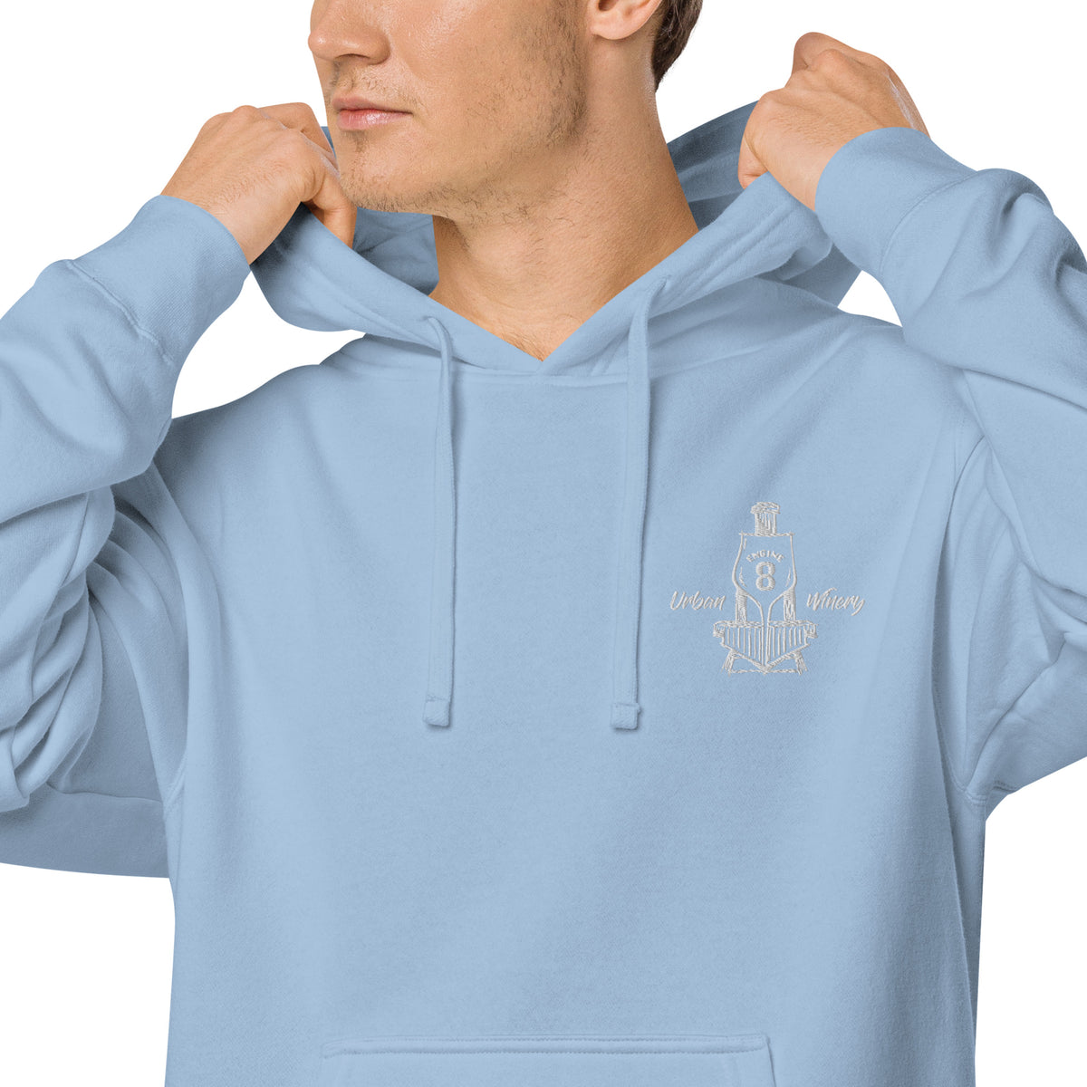 ENGINE 8 UNISEX PIGMENT-DYED HOODIE