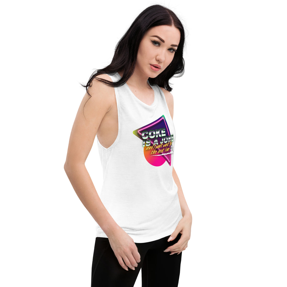 Team PP Coke is a Joke Ladies’ Muscle Tank