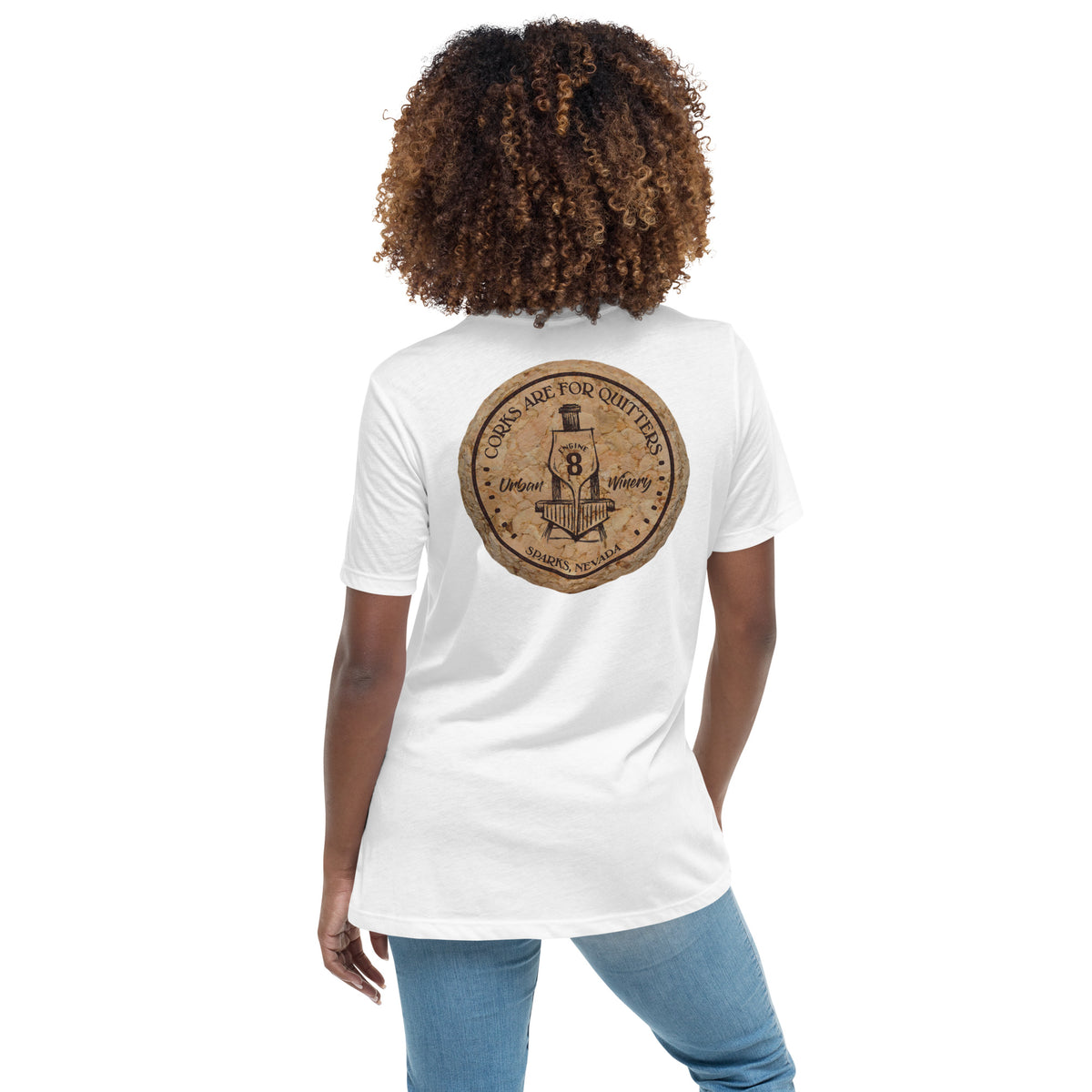 ENGINE 8 CORKS ARE FOR QUITTERS WOMEN'S TEE