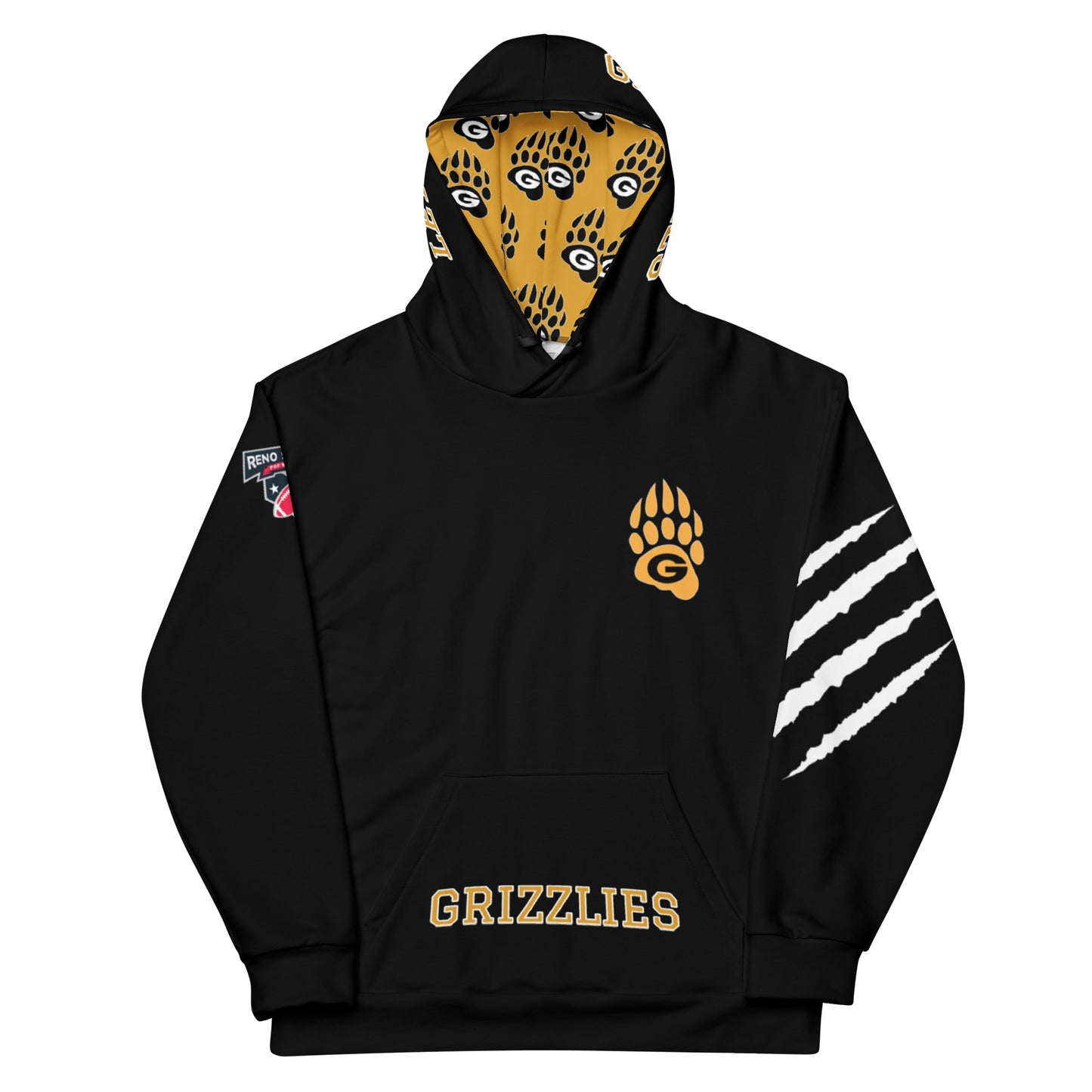 Custom 10U Grizzlies Unisex Sublimated Hoodie
