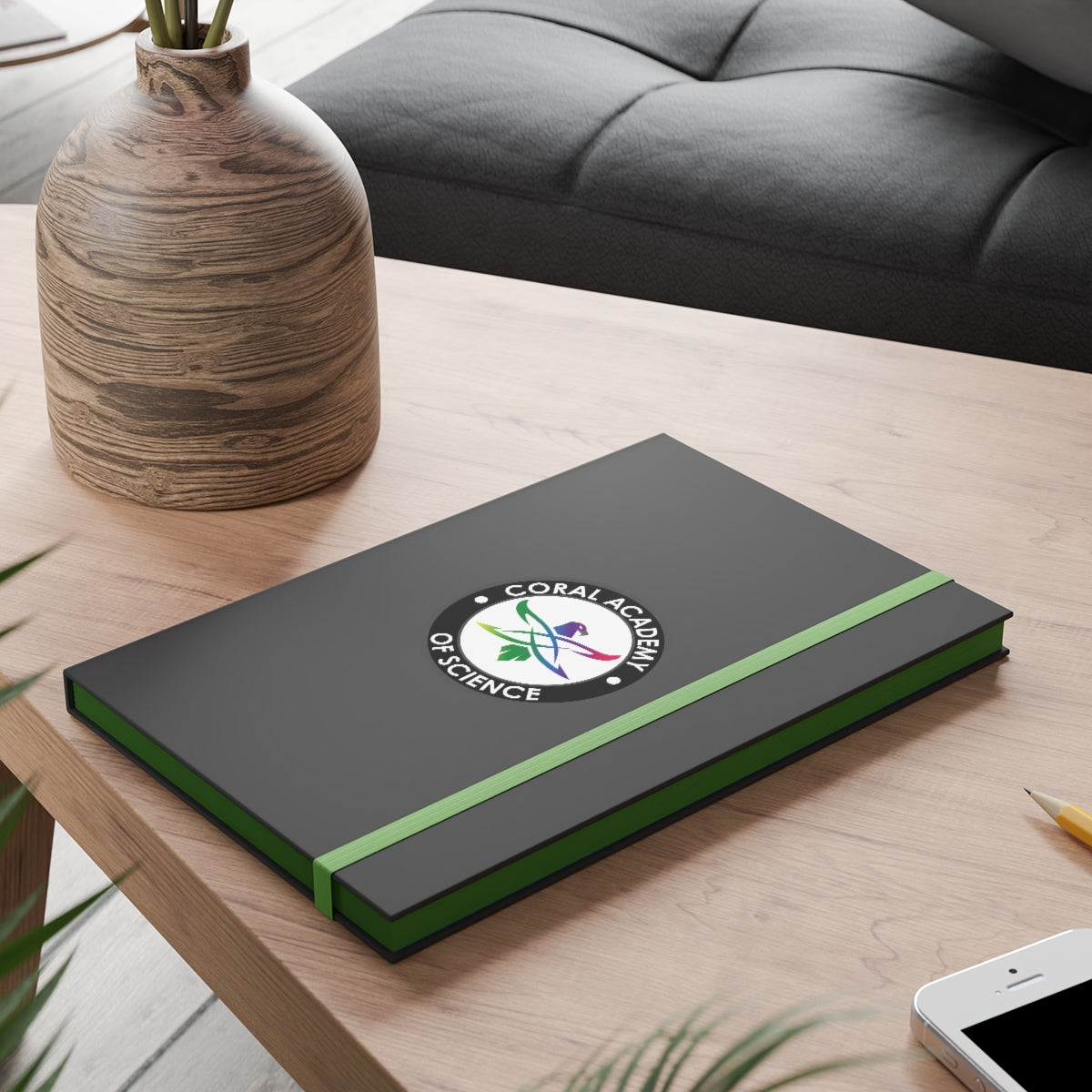 Coral Academy Color Contrast Notebook - Ruled