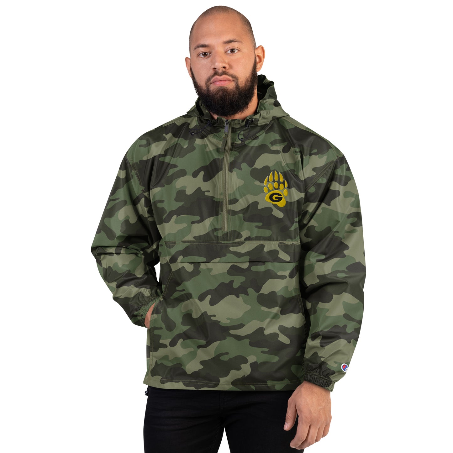 Embroidered 10U Grizzlies Champion Packable Jacket
