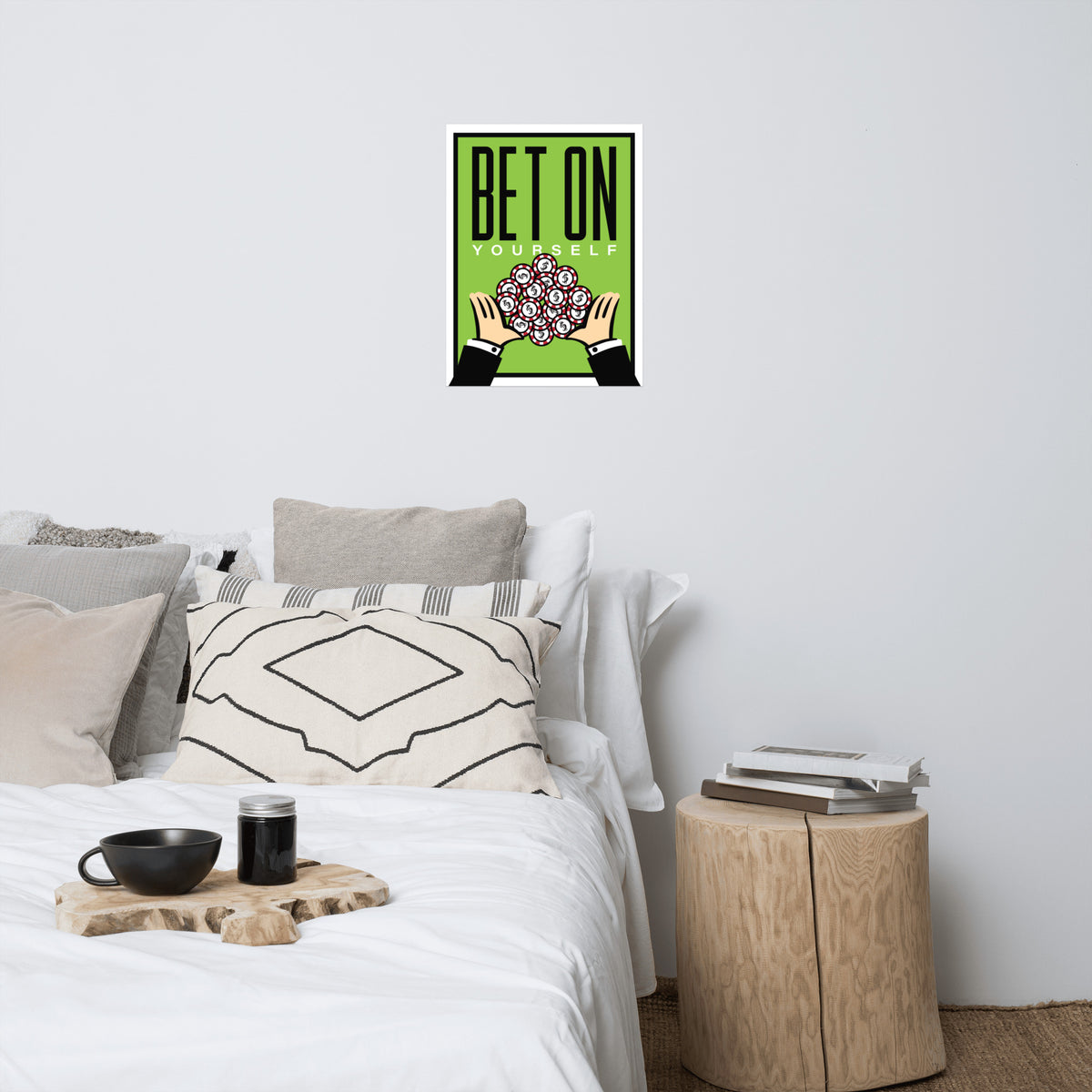 Bet on Yourself Monopoly Motivational Inspirational Poster