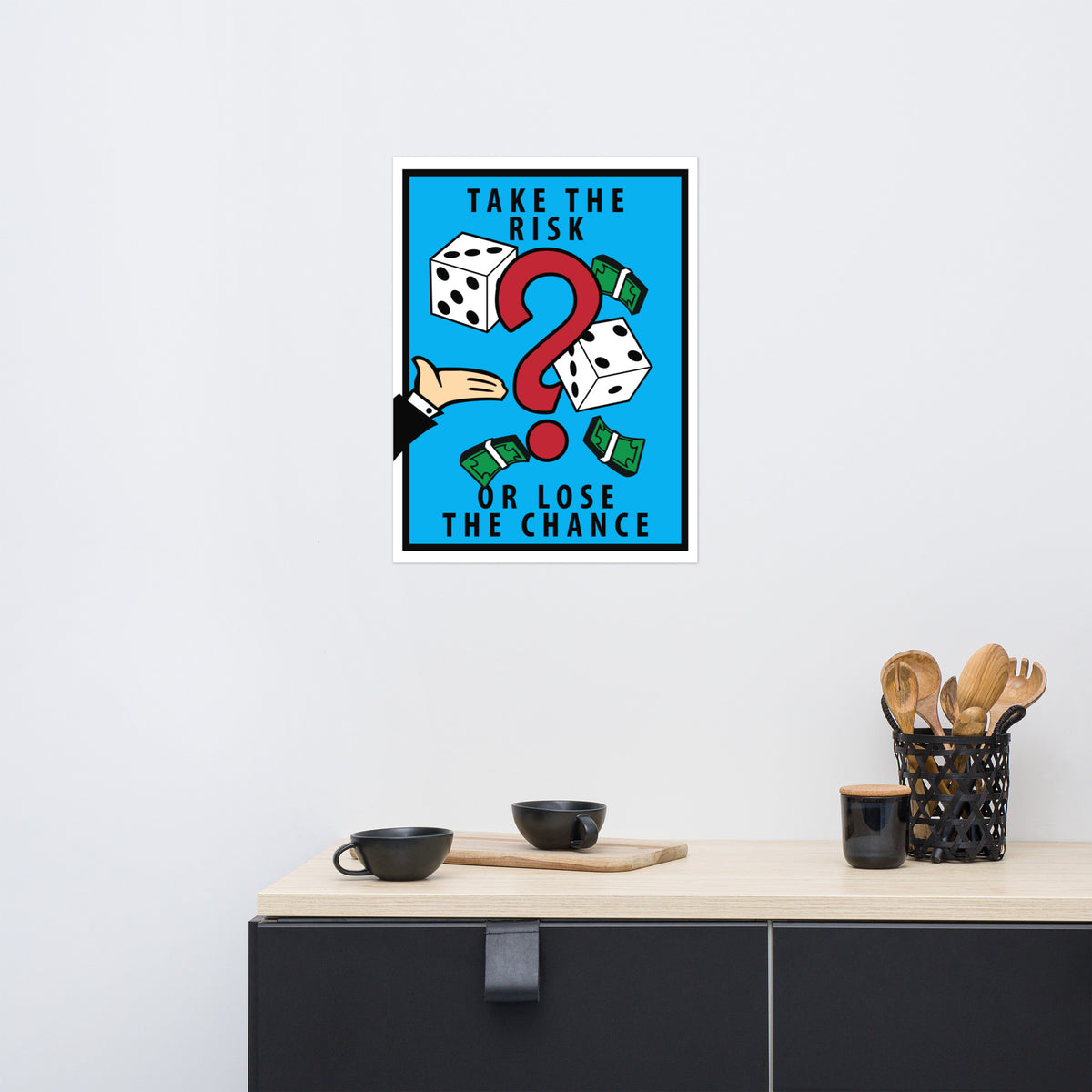 Take the Risk Monopoly Motivational Inspirational Poster