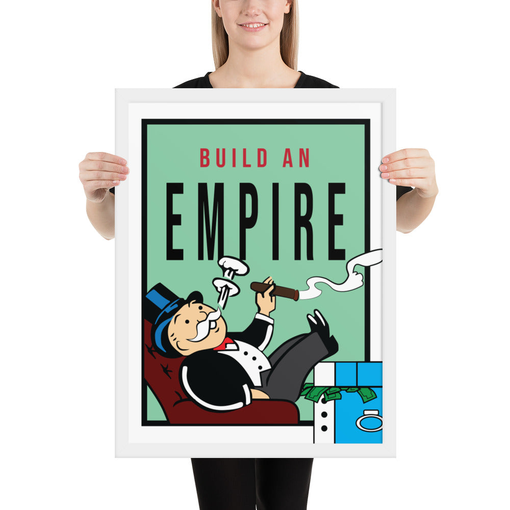 Monopoly Build An Empire Framed Print