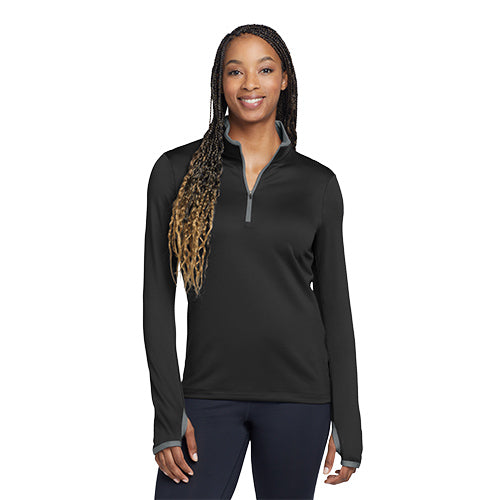 AGA WOMENS NIKE DRI-FIT 1/2 ZIP COVER UP