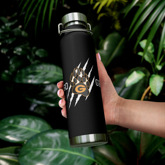 GRIZZLIES COPPER VACUUM INSULATED BOTTLE - 22OZ