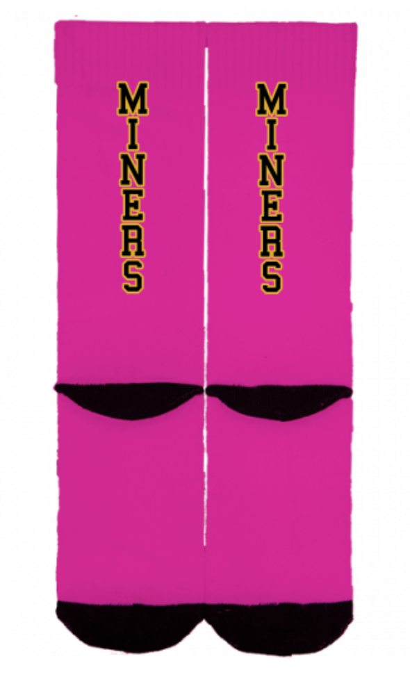 MINERS ATHLETIC FOOTBALL KNEE HIGH SOCKS