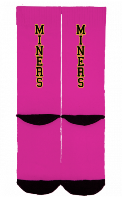 MINERS ATHLETIC FOOTBALL KNEE HIGH SOCKS