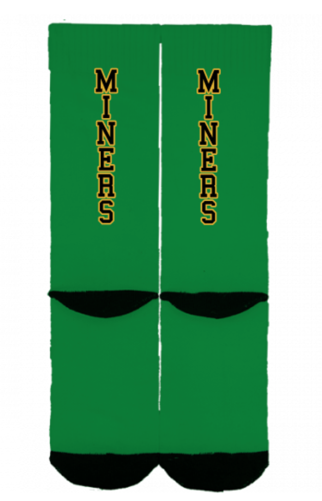 MINERS ATHLETIC FOOTBALL KNEE HIGH SOCKS