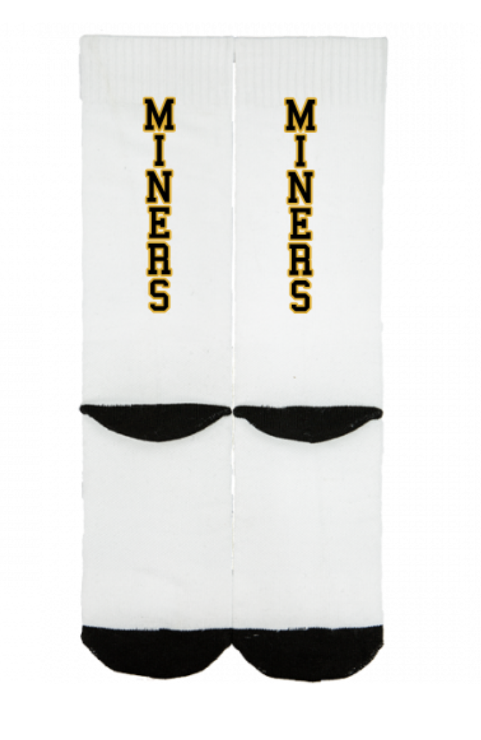 MINERS ATHLETIC FOOTBALL KNEE HIGH SOCKS