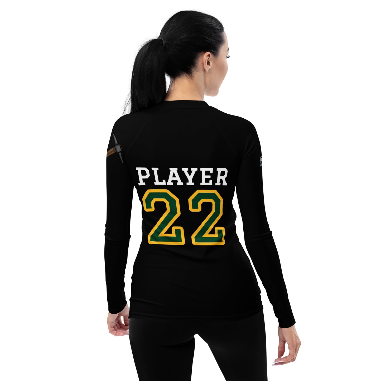 CUSTOM MINERS WOMENS RASH GUARD