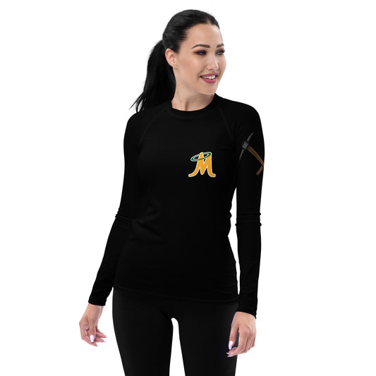 CUSTOM MINERS WOMENS RASH GUARD