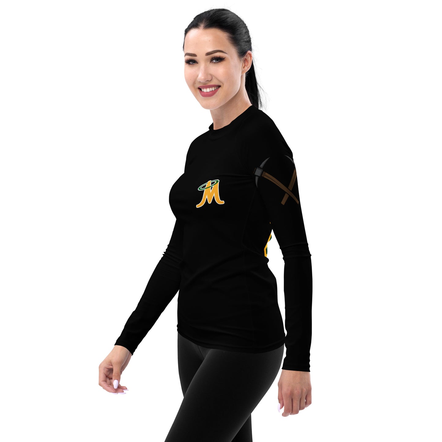 CUSTOM MINERS WOMENS RASH GUARD