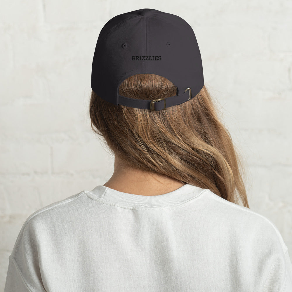 GRIZZLIES BLACKOUT DAD HAT