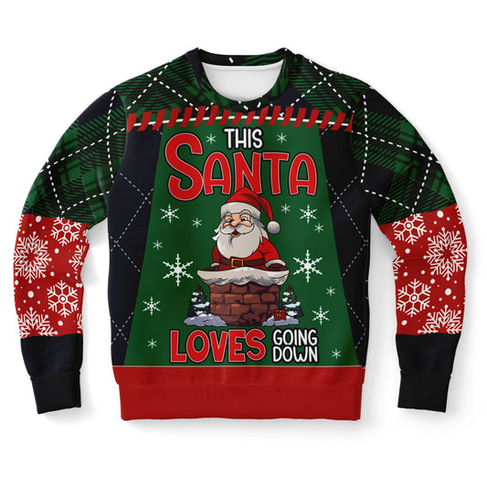 “This Santa Loves Going Down” Funny Christmas Sweatshirt