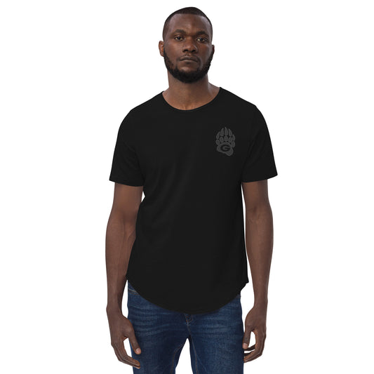 GRIZZLIES BLACKOUT CURVED HEM MENS SHIRT