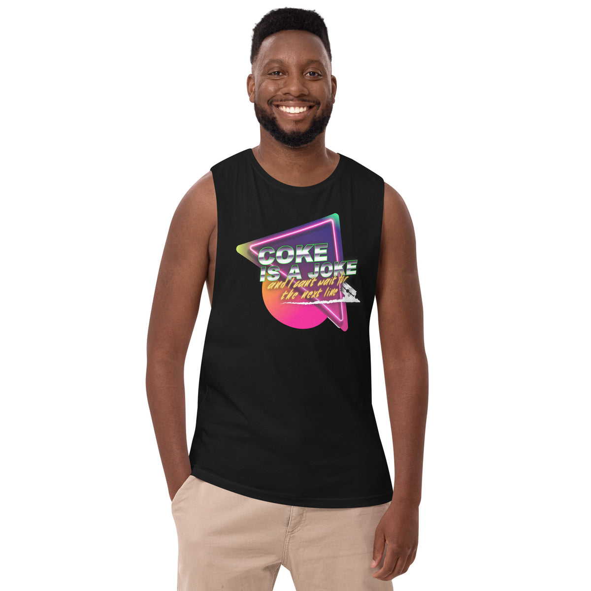 Team PP Coke is a Joke Men’s Drop Arm Tank Top