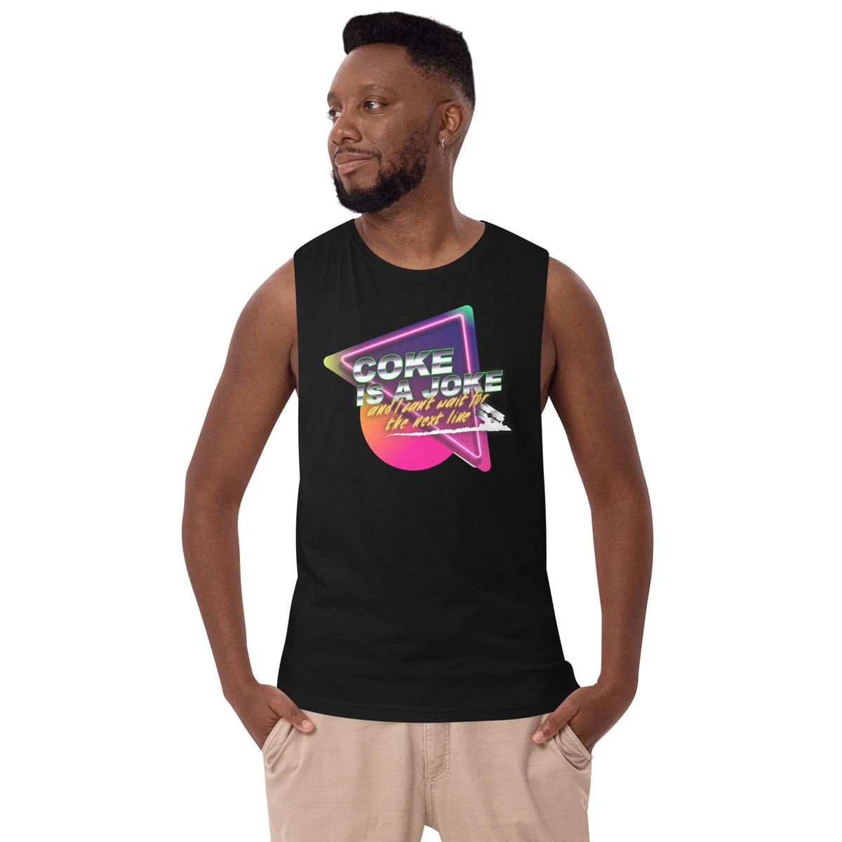 Team PP Coke is a Joke Men’s Drop Arm Tank Top