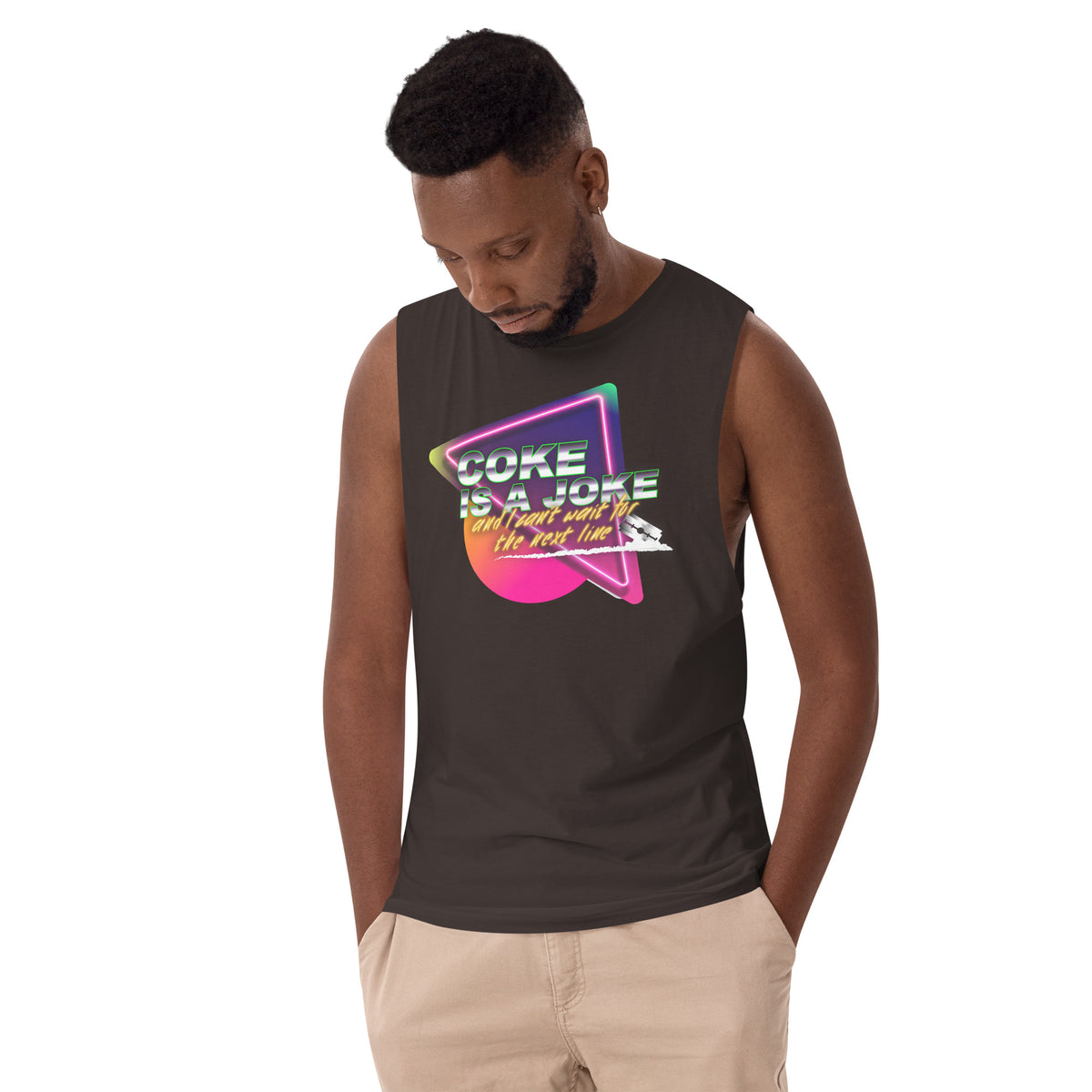 Team PP Coke is a Joke Men’s Drop Arm Tank Top