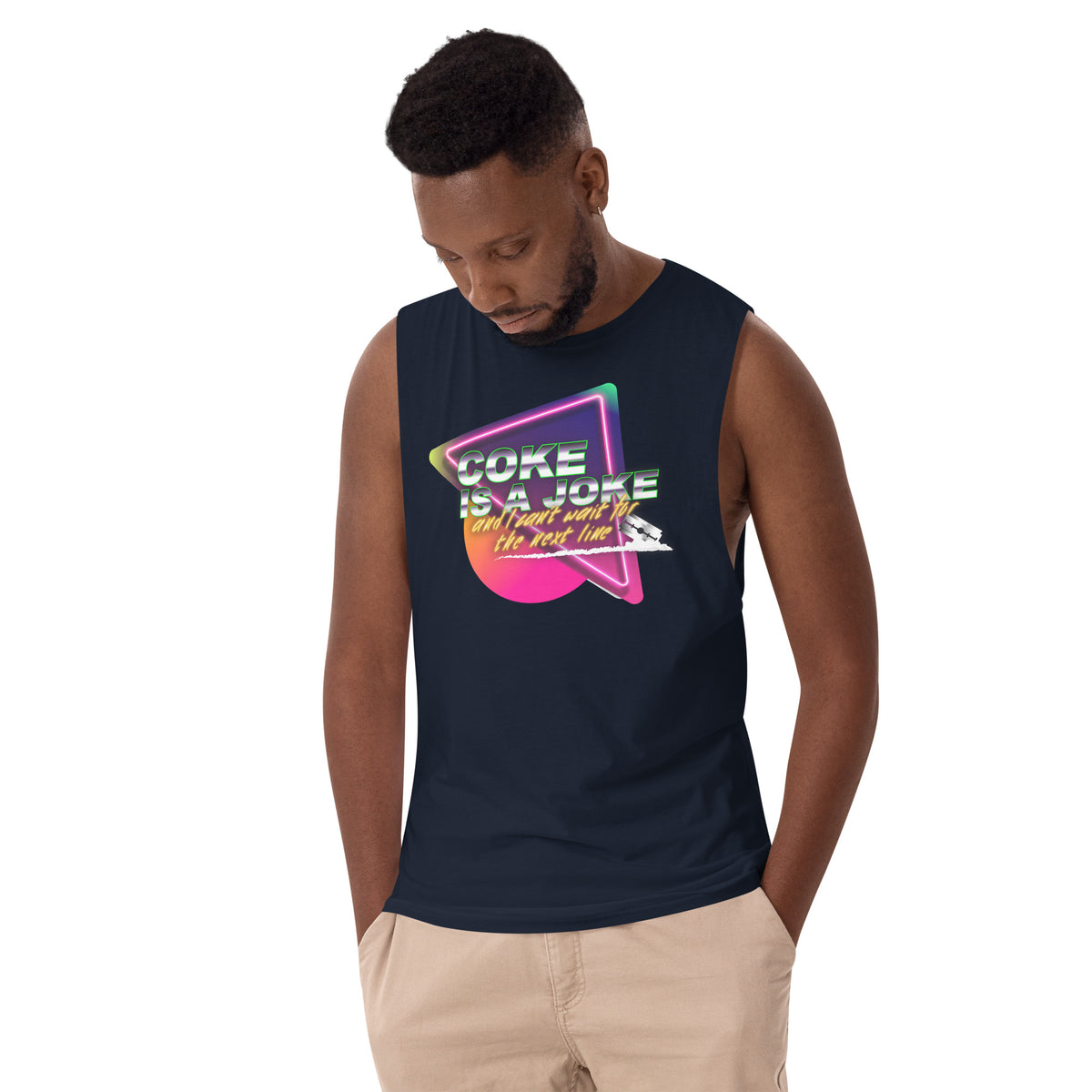 Team PP Coke is a Joke Men’s Drop Arm Tank Top