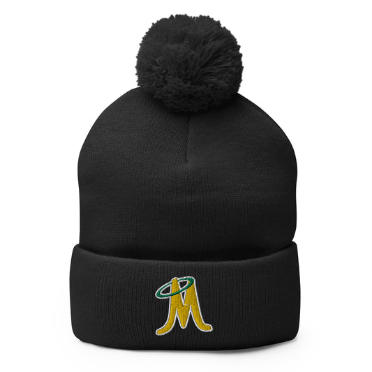 MINERS EMBROIDERED POM POM BEANIE