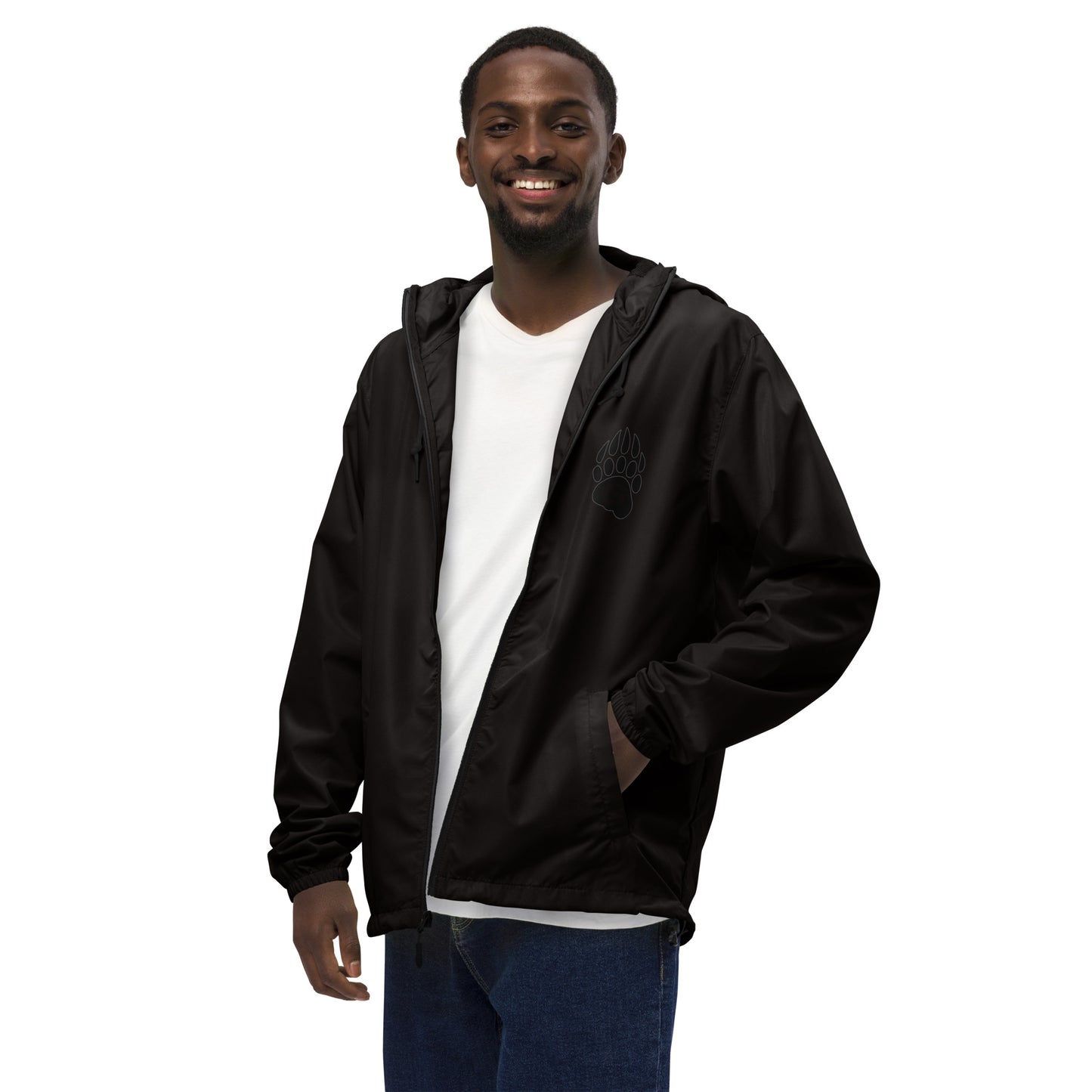 GRIZZLIES BLACKOUT UNISEX ZIP-UP WINDBREAKER