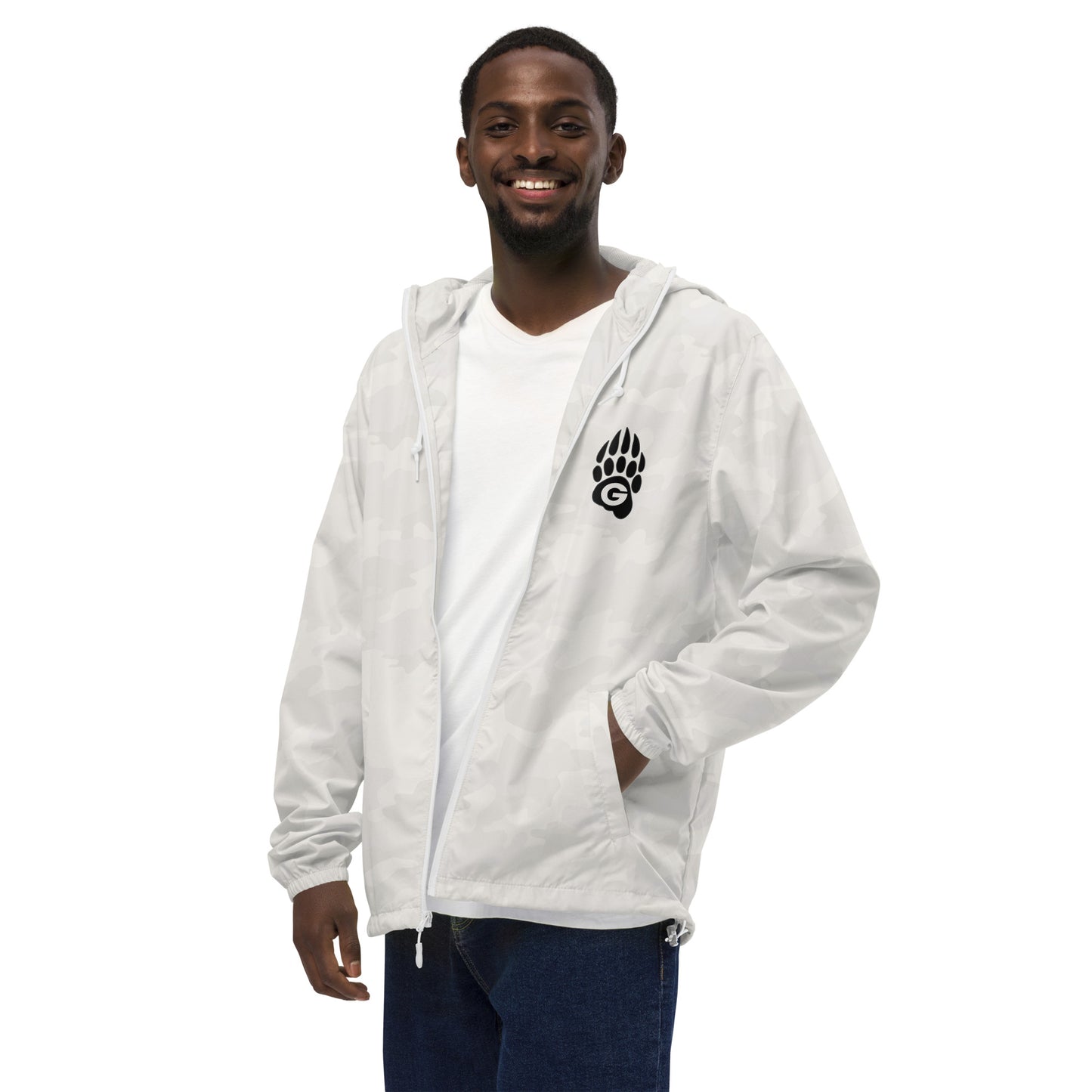 GRIZZLIES BLACKOUT UNISEX ZIP-UP WINDBREAKER