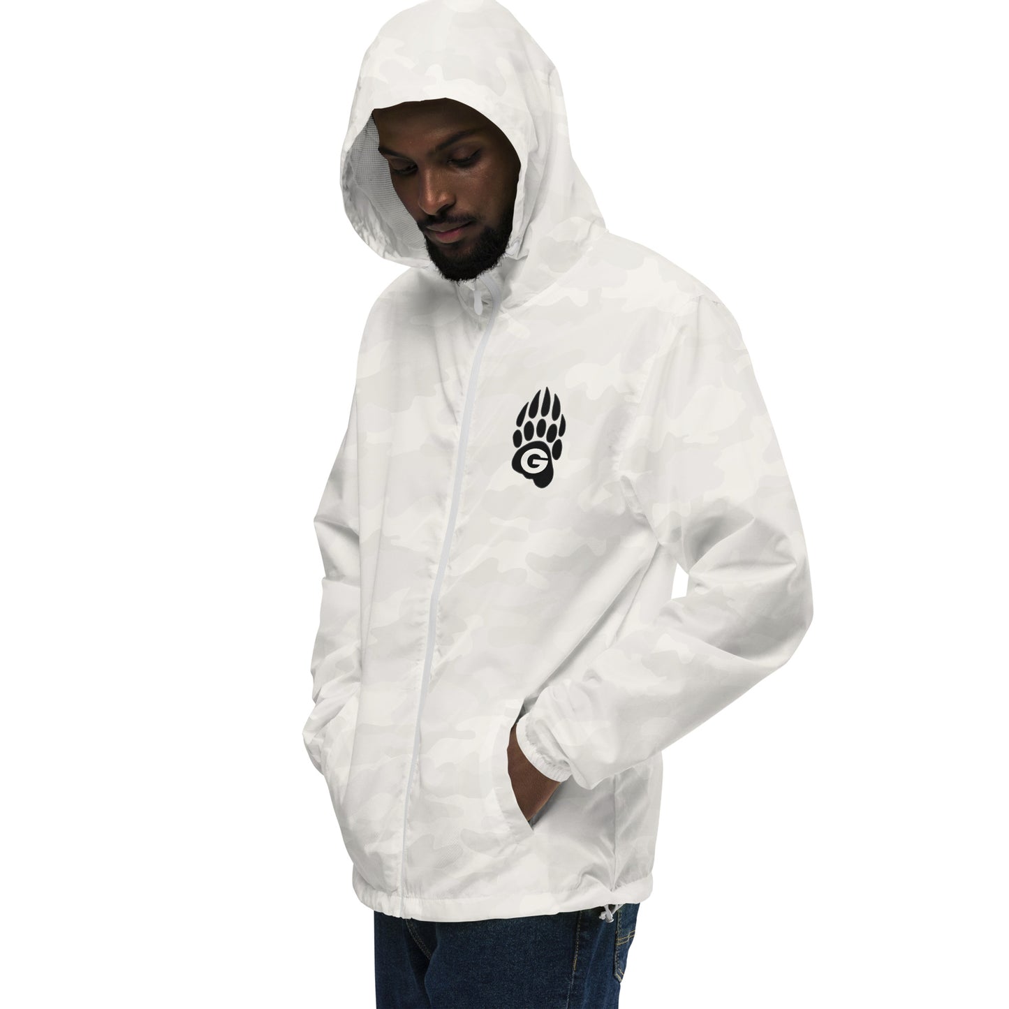 GRIZZLIES BLACKOUT UNISEX ZIP-UP WINDBREAKER