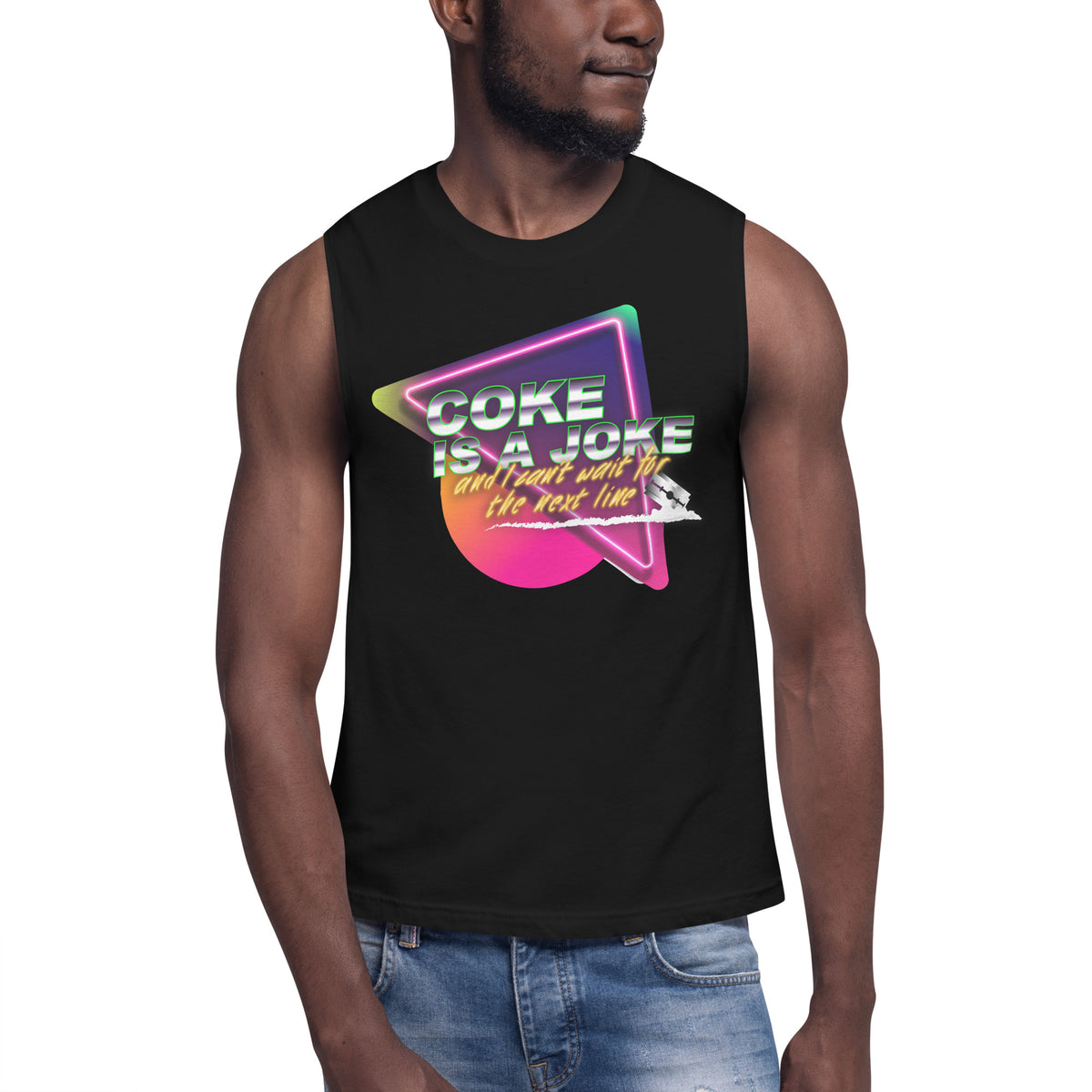 Team PP Coke is a Joke Muscle Shirt