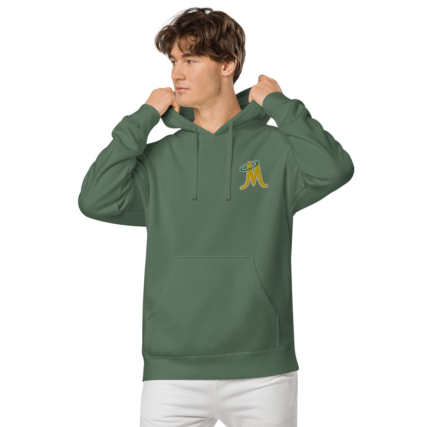 MINERS EMBROIDERED UNISEX PIGMENT DYED HOODIE