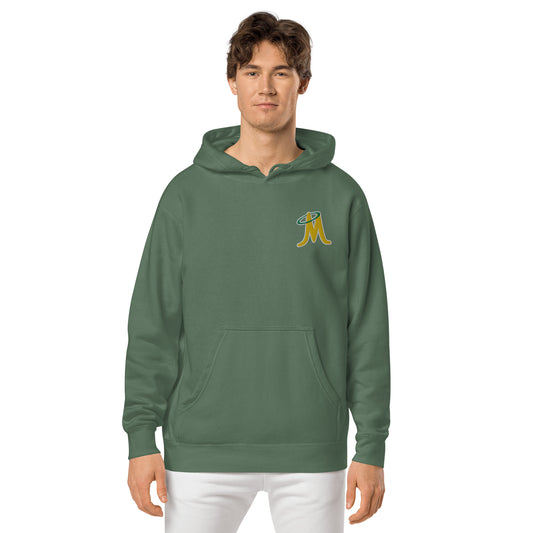 MINERS EMBROIDERED UNISEX PIGMENT DYED HOODIE