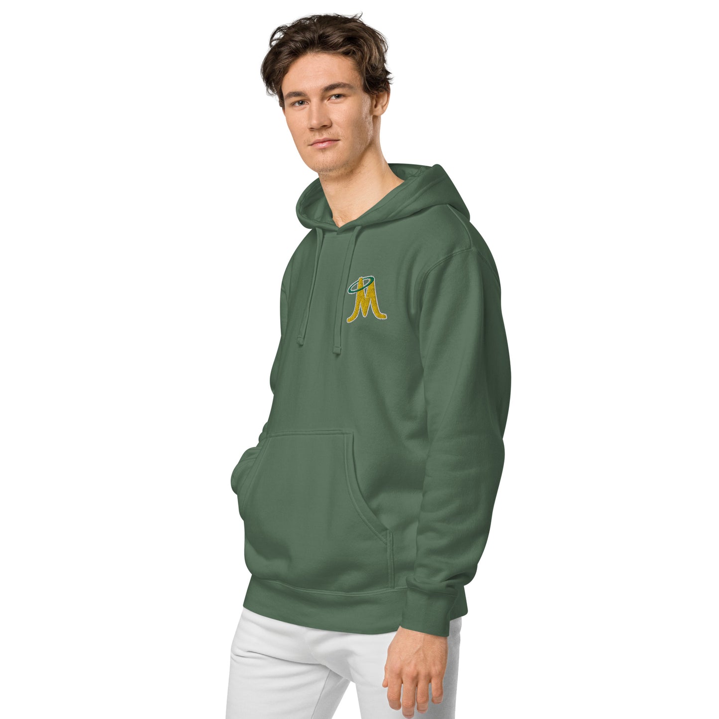 MINERS EMBROIDERED UNISEX PIGMENT DYED HOODIE