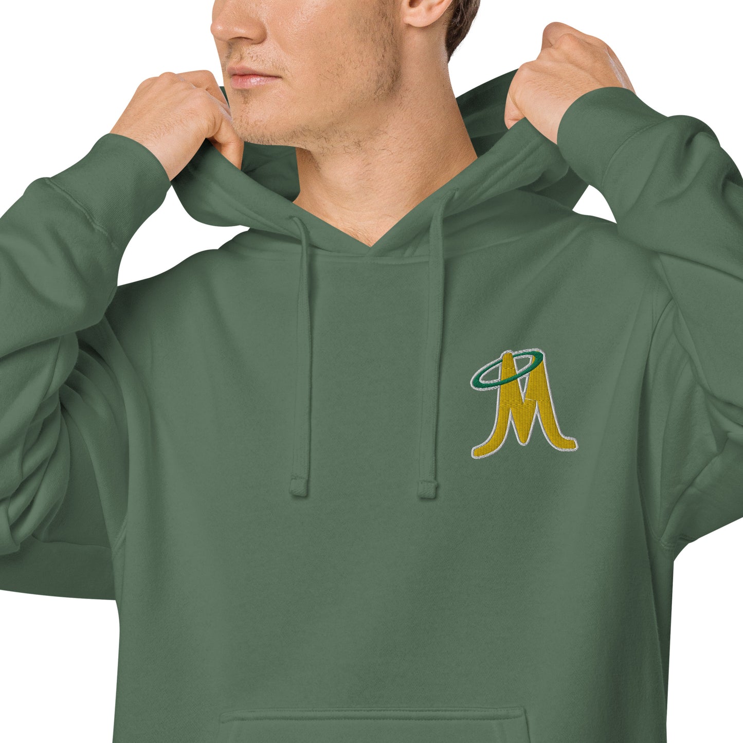 MINERS EMBROIDERED UNISEX PIGMENT DYED HOODIE