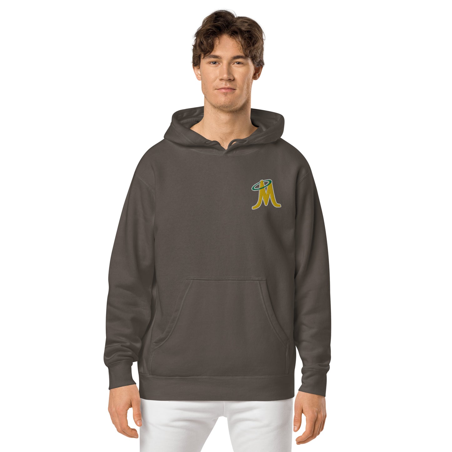 MINERS EMBROIDERED UNISEX PIGMENT DYED HOODIE
