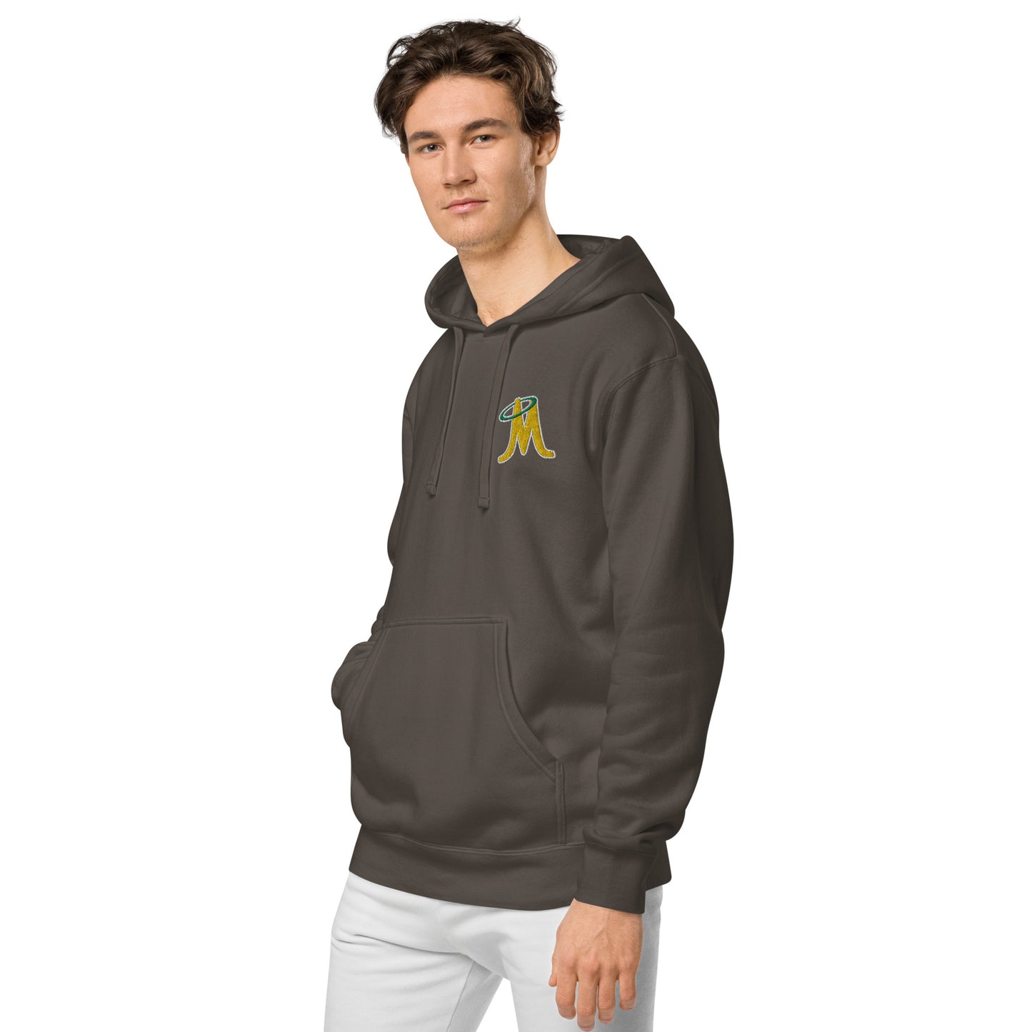 MINERS EMBROIDERED UNISEX PIGMENT DYED HOODIE