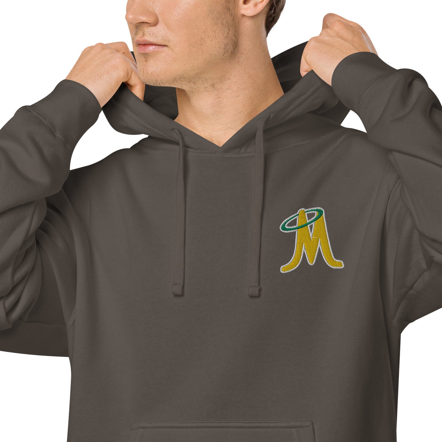 MINERS EMBROIDERED UNISEX PIGMENT DYED HOODIE