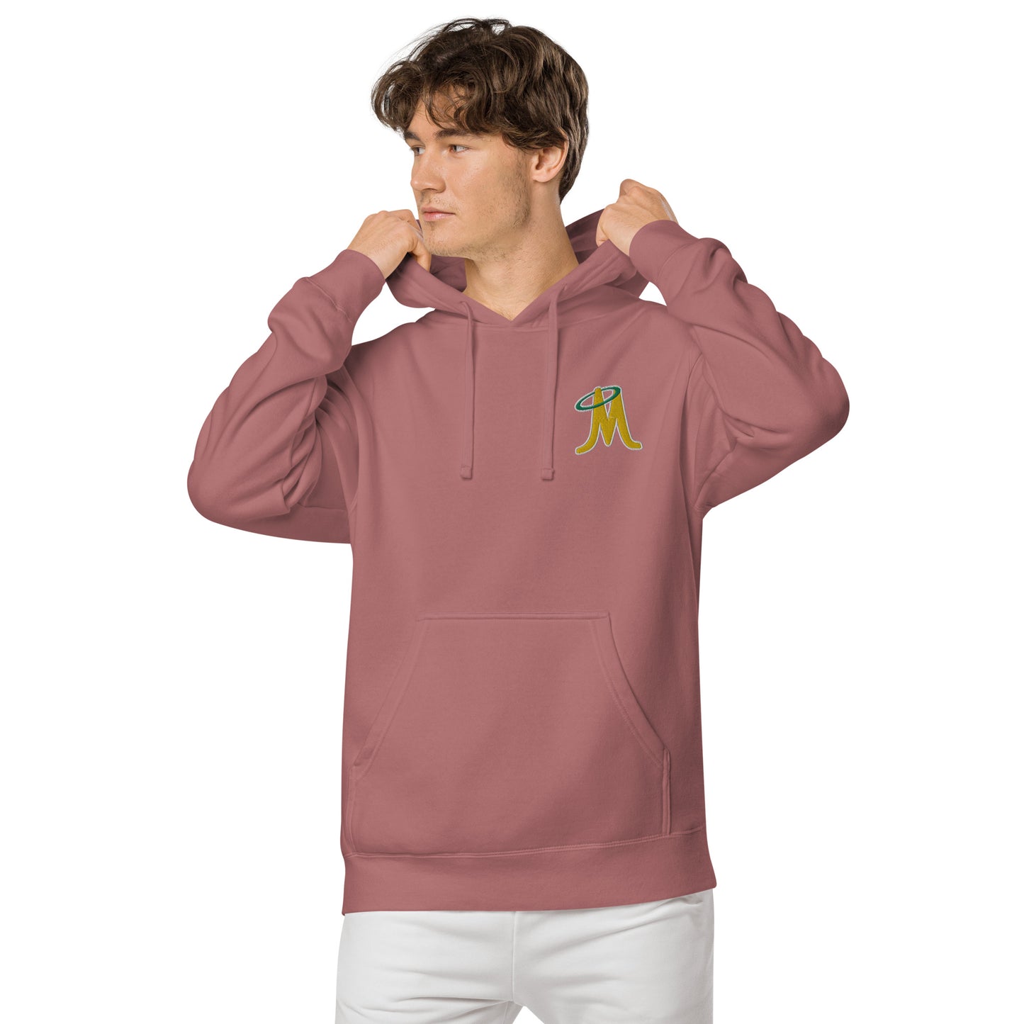 MINERS EMBROIDERED UNISEX PIGMENT DYED HOODIE