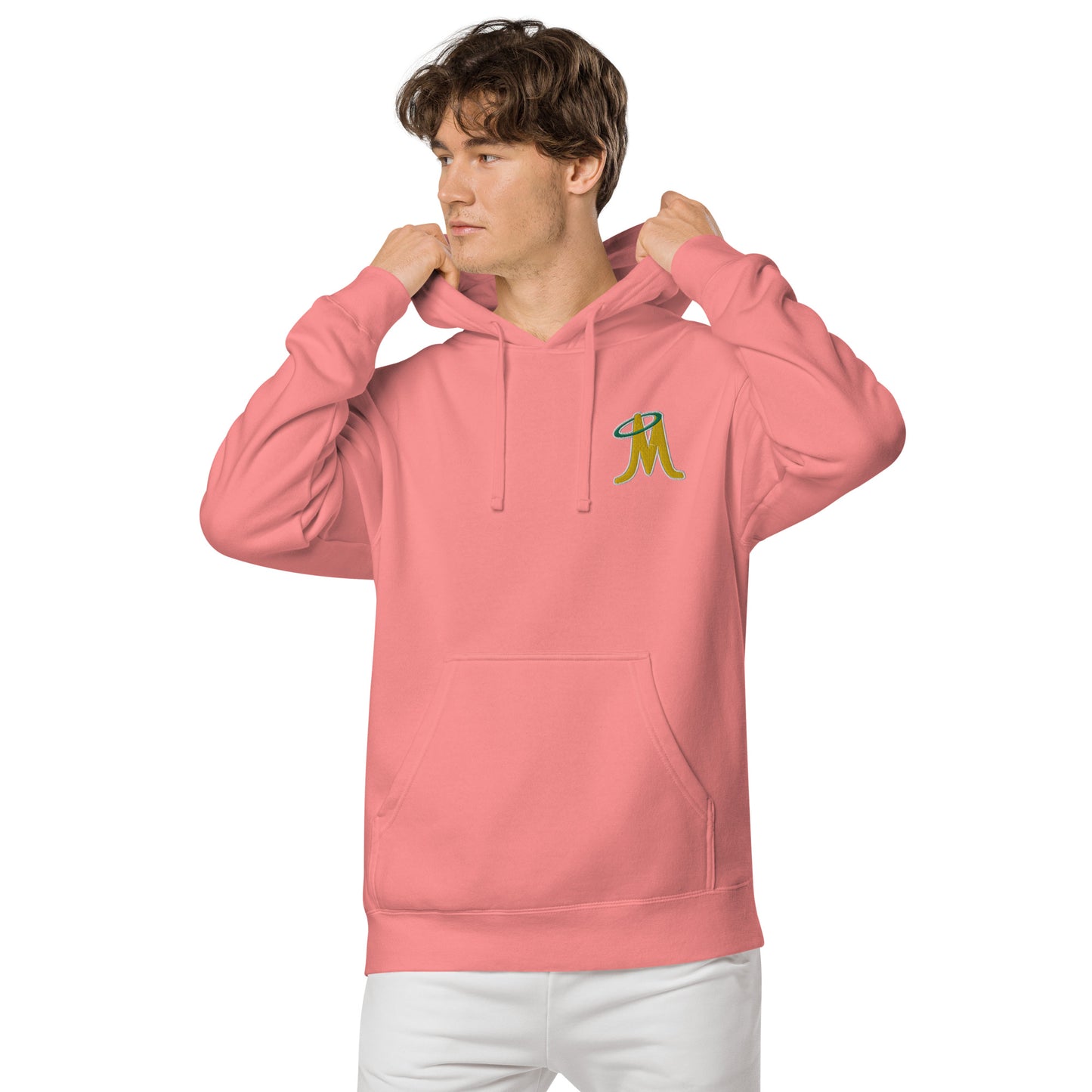 MINERS EMBROIDERED UNISEX PIGMENT DYED HOODIE
