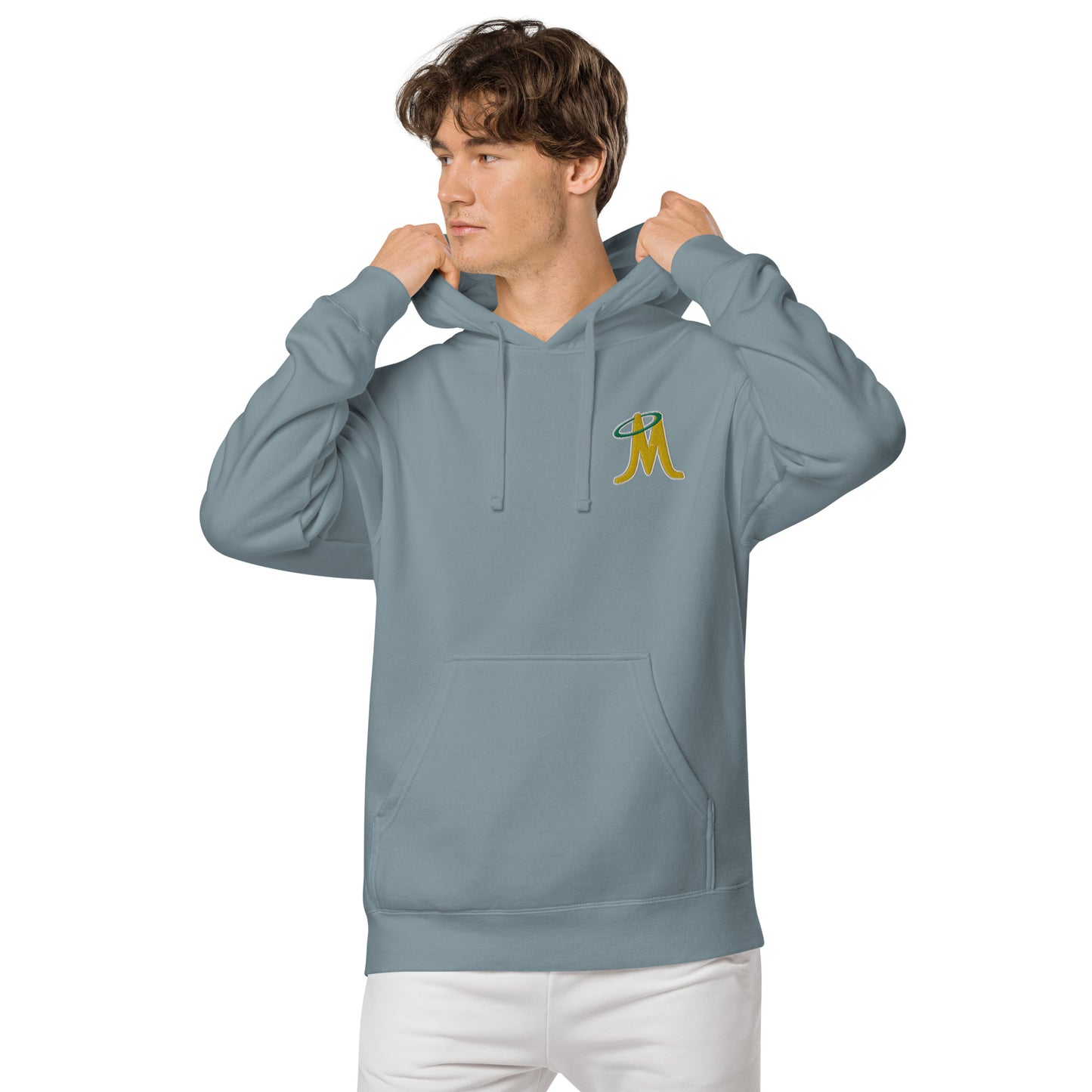 MINERS EMBROIDERED UNISEX PIGMENT DYED HOODIE