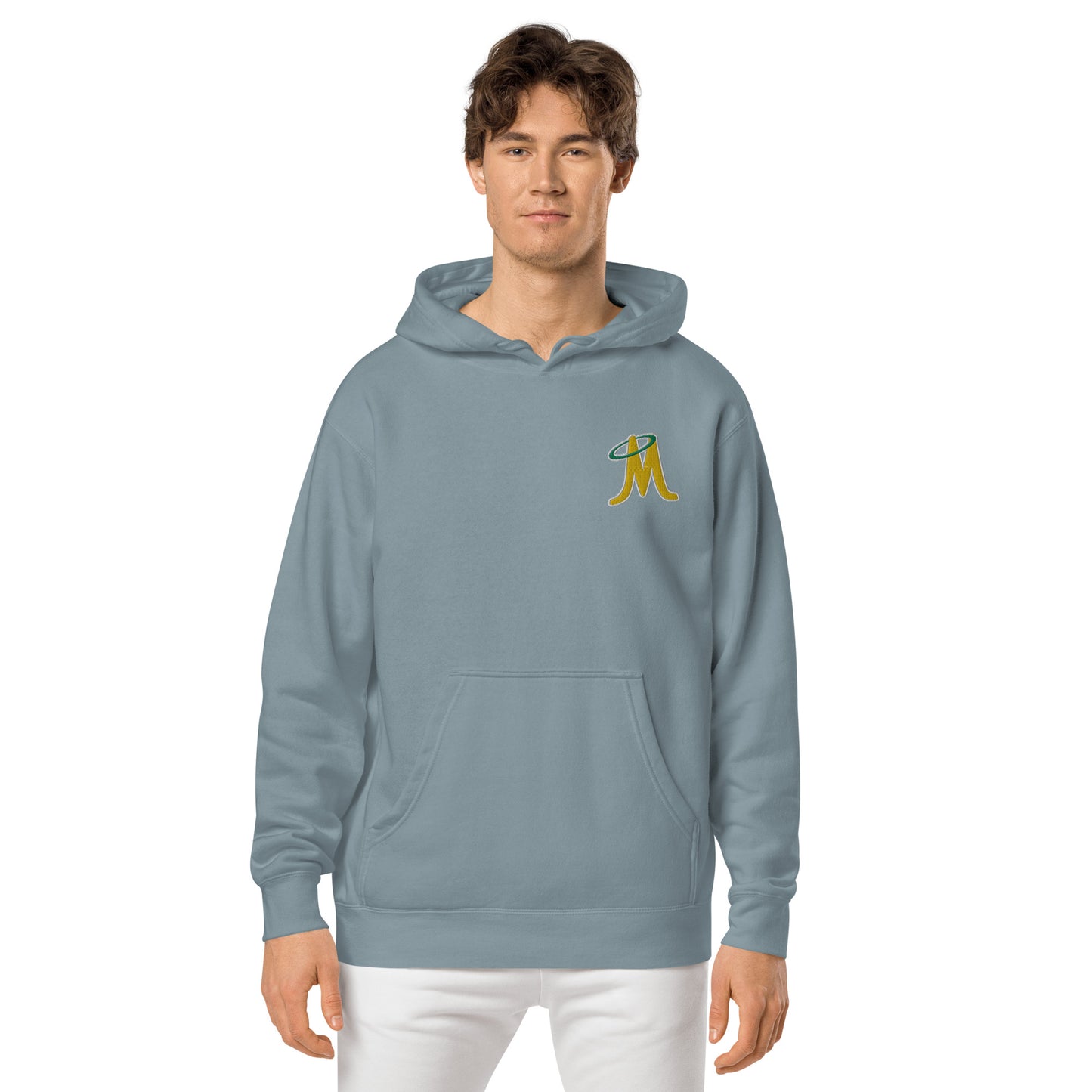 MINERS EMBROIDERED UNISEX PIGMENT DYED HOODIE