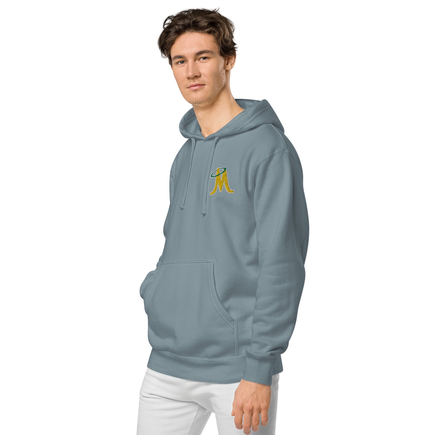 MINERS EMBROIDERED UNISEX PIGMENT DYED HOODIE