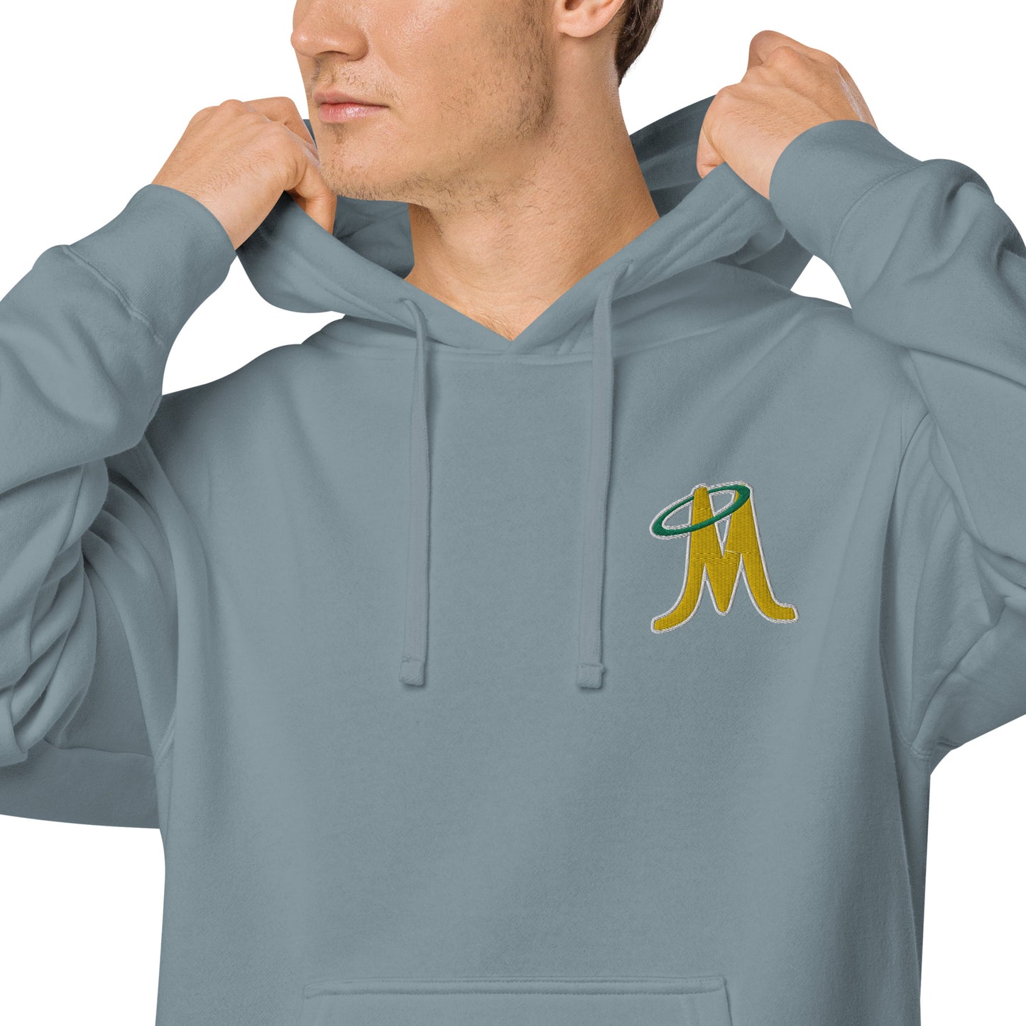 MINERS EMBROIDERED UNISEX PIGMENT DYED HOODIE