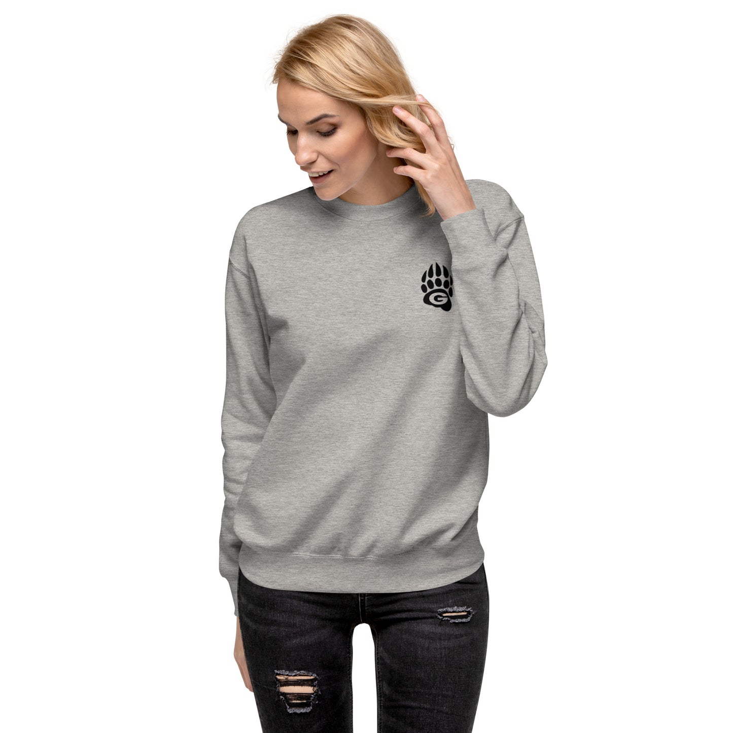 GRIZZLIES BLACKOUT UNISEX CREWNECK SWEATSHIRT