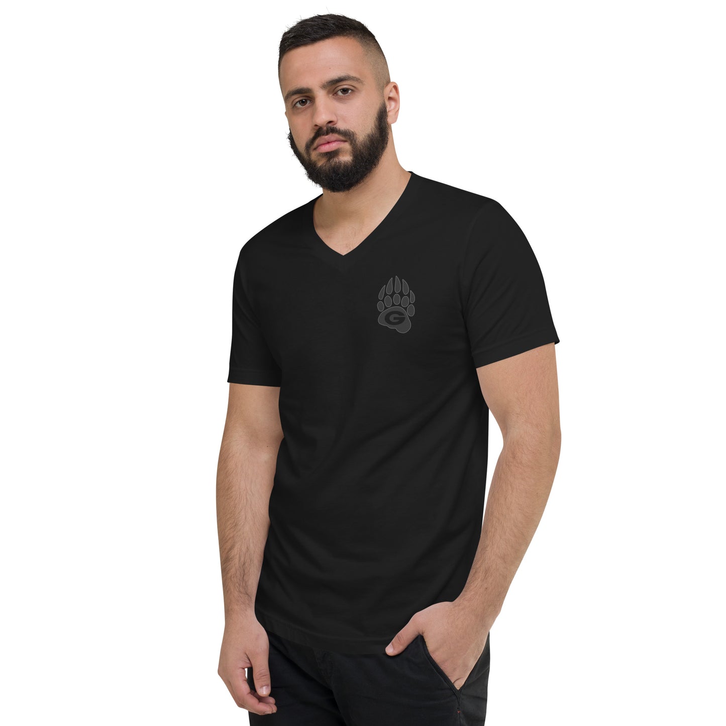 GRIZZLIES BLACKOUT UNISEX V NECK TEE