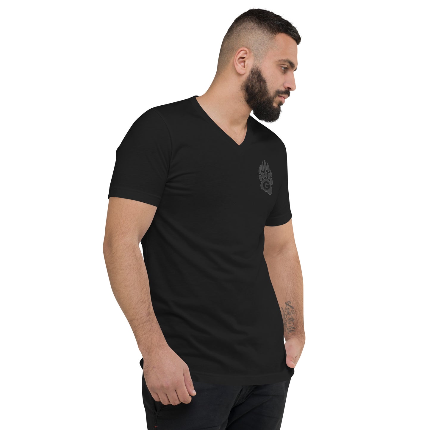 GRIZZLIES BLACKOUT UNISEX V NECK TEE