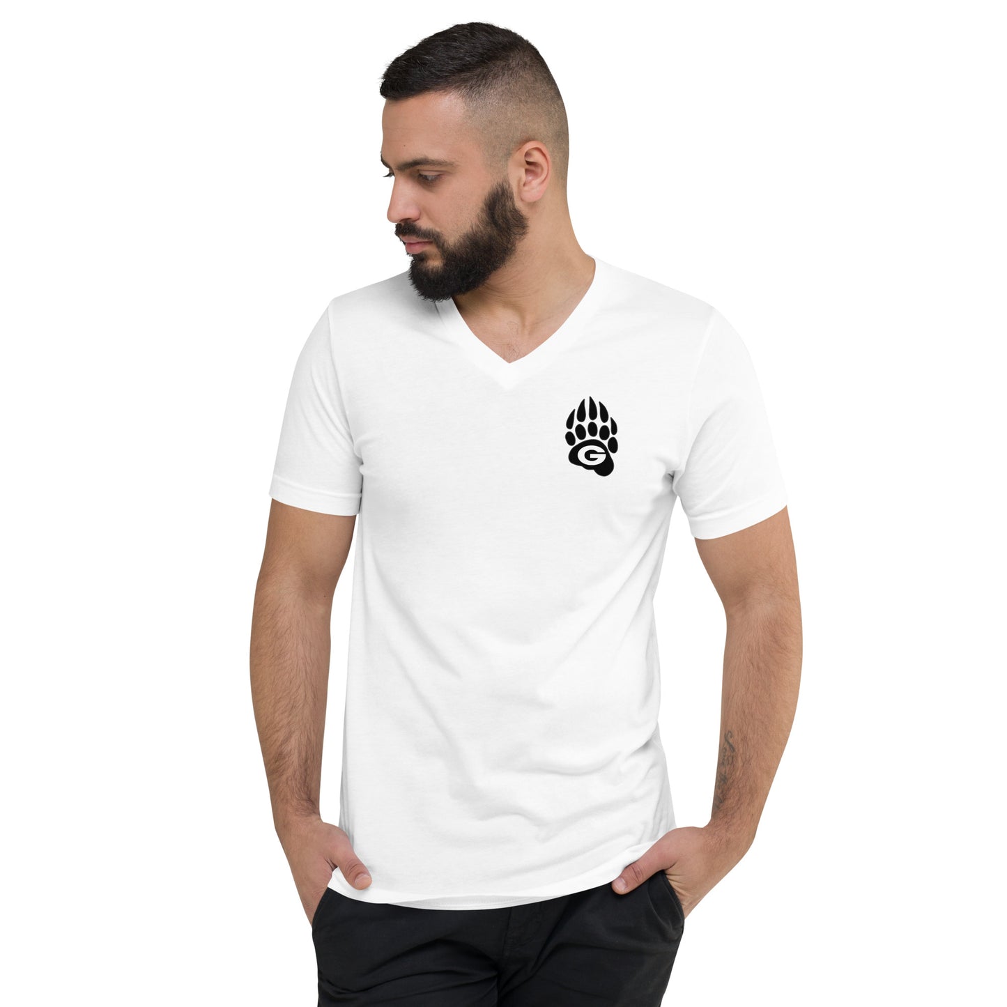 GRIZZLIES BLACKOUT UNISEX V NECK TEE