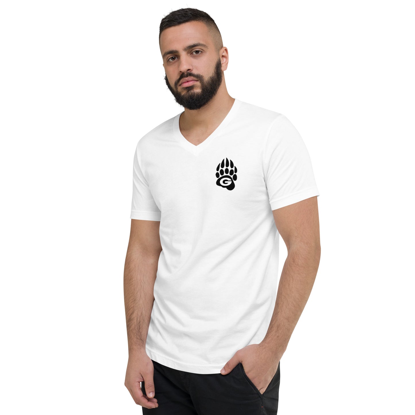 GRIZZLIES BLACKOUT UNISEX V NECK TEE