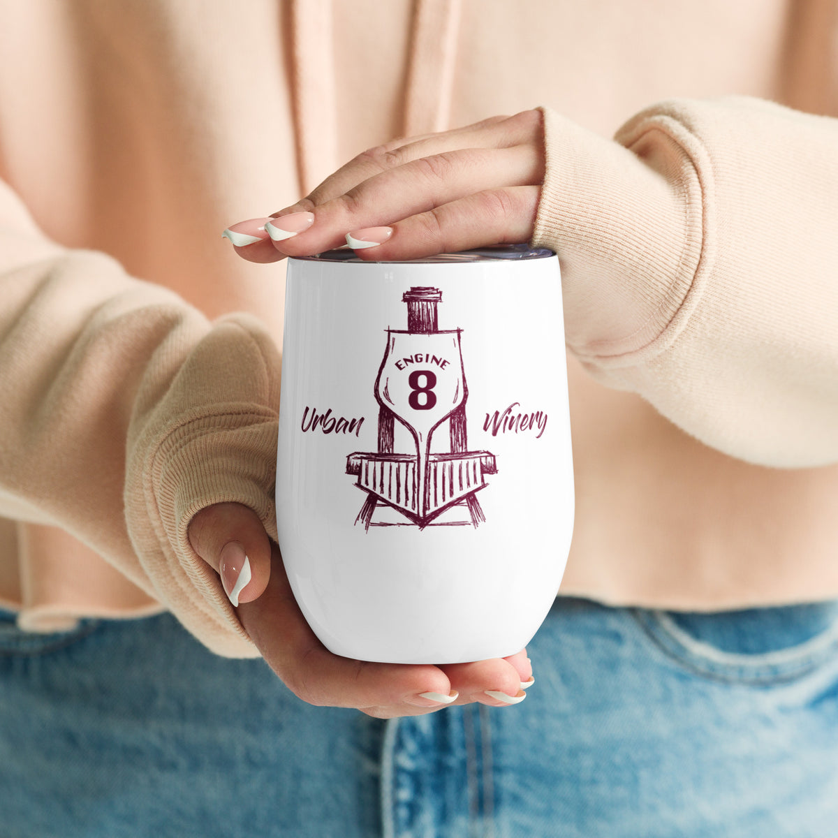 ENGINE 8 WINE TUMBLER